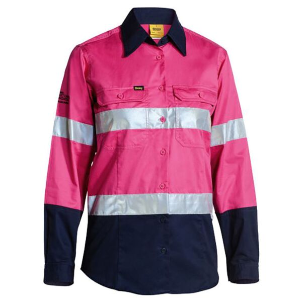 WOMEN'S TAPED HI VIS COOL LIGHTWEIGHT DRILL SHIRT Thumbnail