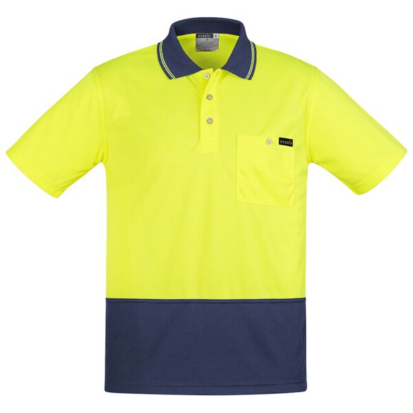 Mens Hi Vis Comfort Back S/S Polo Thumbnail